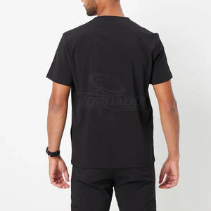 Uniformes Médicos de Punto de Algodón Elástico Unisex de Moda para Personal de Hospital y Farmacia, Conjuntos de Uniformes de Secado Rápido y Transpirables - Product Image 3