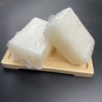 Adhésif thermofusible PSA à faible odeur de bloc blanc pour la colle de liaison forte de tissu non tissé de mousse de matelas
