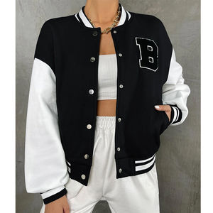 Chaqueta Universitaria de Manga Larga para Mujer, Personalizada, de Primera Calidad, con Bordado Chenille, Estilo Letterman, de Alta Calidad - Product Image 1