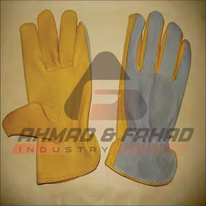 Gants de travail en cuir fendu de haute qualité - Product Image 5