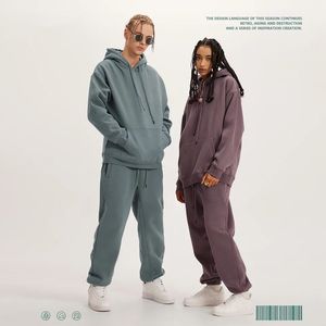 High Quality Heavyweight Men Oversized Hoody Pullover Unlined <b>Fleece</b> Lining Hoodies Custom Print Logo <b>Thick</b> <b>Fleece</b> Men Hoodie - Product Image 2
