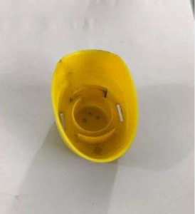 Bouchon à clapet en PVC jaune pour flacon de shampoing, col de 20 mm, 500 pièces par boîte, pour l'emballage et l'exportation de produits capillaires - Product Image 2