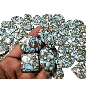 Lote de Piedras Preciosas de Larimar de Cobre Natural, Forma Mixta, Precio al por Mayor, Pulido, Tamaño Mixto, Lote de Cabujones de Larimar de Cobre para Joyería - Product Image 2