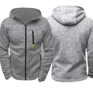 Veste polaire à capuche zippée pour hommes de haute qualité Design d'hiver ample sportif personnalisé avec produit fini léger 100% coton - Product Image 1