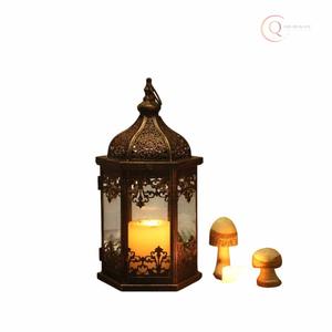 Lanterne porte-bougie en métal de qualité supérieure pour les célébrations et les fêtes du Ramadan |   Étanche et durable, personnalisable - Product Image 3