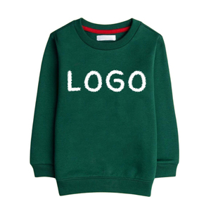 Color sólido Casual Sudadera Trajes Bebé Niño Niña Manga Larga Cuello Redondo Sudadera - Product Image 2