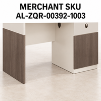Bureau en bois grainé marron de 1200 mm avec tiroir et rangement, panneaux crème et hauteur fixe pour le travail informatique à domicile
