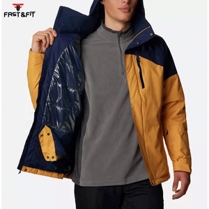 Professionnel fait nouvelle mode veste coquille souple col montant saison d'hiver fermeture éclair avant coque souple respirant et Offres Spéciales - Product Image 2