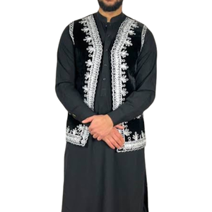2024 chalecos y chalecos de hombre Vintage de estilo afgano hechos a mano de alta calidad chaleco bordado Tribal tradicional chalecos para hombres - Product Image 1