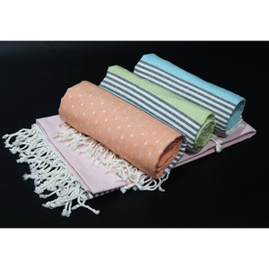 Toalla de playa turca multiusos de 100% algodón, toallas de playa suaves y de la mejor calidad al por mayor en la India - Product Image 5