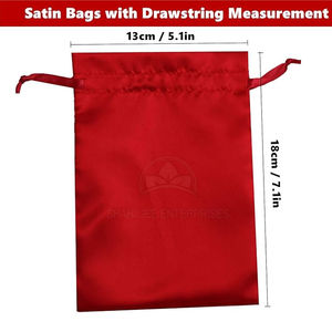 High Quality Lightweight <b>Drawstring</b> <b>Backpack</b> Pakistan-Made Fashion Style Satin Cotton Lining Polyester String Carry System - Product Image 2