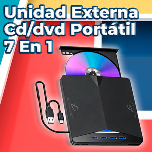 7-in-1 Multifunctional DVD/CD/VCD Recorder with <b>USB</b> 3.0 <b>Hub</b> TF and SD Card Slots Stock Available - Product Image 2