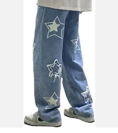 Nouveau design de jeans en denim personnalisés unisexe de haute qualité, pantalons pour hommes en denim streetwear