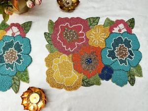 Manteles Individuales de Lujo con Cuentas Personalizadas al por Mayor, Material Ecológico de Alta Calidad para Uso en Bodas y Hogar - Product Image 5