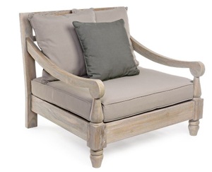 Canapé-lit décoratif Space Bali avec coussin en bois de manguier - Product Image 5