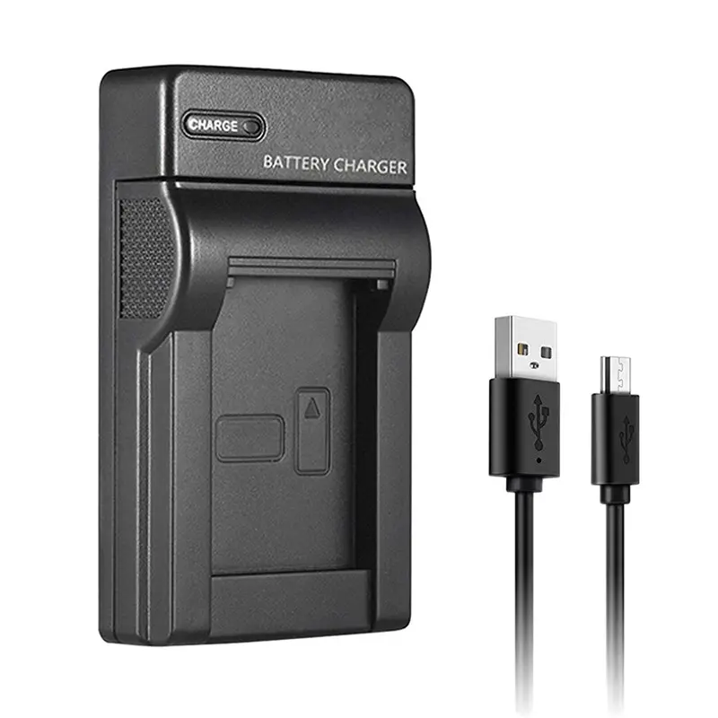 USB Single Camera Battery Charger Smart Battery Charger Micro USB Port Camera Charger for Canon Sony Panasonic