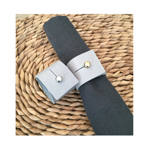<b>Table</b> Decor Leather napkin ring Gift <b>Table</b> Decoration Leather Kitchen Decor Luxury Leather Napkin Ring - Product Image 4
