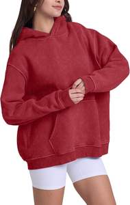 Oversized Hoodie Sweatshirts for Women <b>Couples</b> Heavyweight <b>Hoodies</b> Pullover Vintage Acid Wash Sweaters Pullover hoodie - Product Image 3