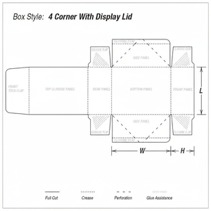 Tùy chỉnh hiển thị bao bì hộp với lật nắp tự động khóa dưới cấp thực phẩm hộp các tông cho kẹo Snack nhà máy bán buôn - Product Image 6