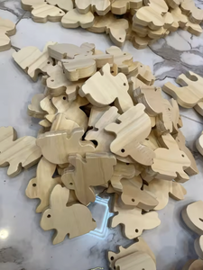 Juguete de Madera Artesanal de Animales de Vietnam, Madera Natural Dura, Juego Educativo, Decoración, Regalo para Niños, Exhibición para Habitación Infantil - Product Image 2