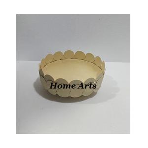 ชามอลูมิเนียมรูปทรงกลมสีเงินและสีทองสำหรับเสิร์ฟของหวานที่มีอยู่ที่บ้านดีไซน์มหัศจรรย์ - Product Image 6