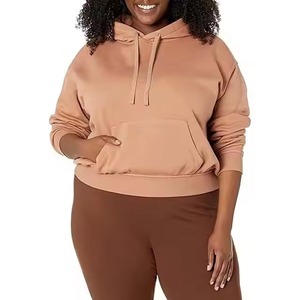 Sudaderas con Capucha Cortas para Mujer de la Mejor Calidad, Elegantes, con Hombros Caídos, Manga Larga, Forro Polar, Personalizables, para Uso Diario, Venta al Por Mayor - Product Image 5