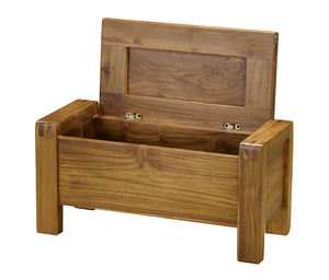 Tabouret relevable en teck au design classique moderne sud-ouest pour salon, chambre à coucher, hôtel - Product Image 2