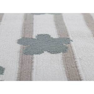 Alhambra Ivory - Alfombras de lana de tejido plano, alfombras de yute hechas a mano con diseño de diamantes a rayas para el hogar, alfombra rectangular para pasillo o junto a la cama - Modelo ADWL-13203 - Product Image 3