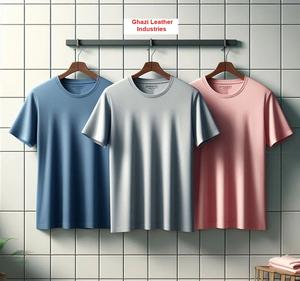 Meilleur prix pour homme T-shirt en polyester tricoté 100% coton imprimé de logo personnalisé respirant réglable surdimensionné 220 grammes tissu lavé - Product Image 4