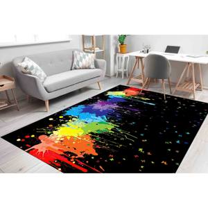 Tapis Papillon : Art Abstrait Coloré, Décoration Moderne pour la Maison, Tapis Fin Non Tissé - Product Image 3