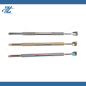 Outil pousse-cuticules double tête en acier inoxydable, 3 couleurs, réutilisable et durable, pour manucure, fabrication au Pakistan - Product Image 6