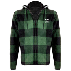 Chemises en flanelle à carreaux en coton de haute qualité pour hommes vestes boutonnées avec capuche doublée polaire pour veste d'hiver pour homme, veste pour homme - Product Image 5