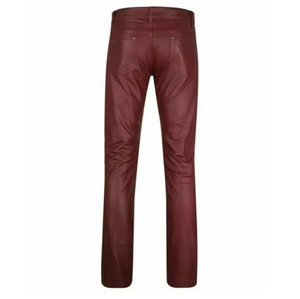 Pantalon en cuir respirant de bonne qualité Meilleur design Vêtements pour hommes Pantalon en cuir de vachette pour hommes - Product Image 6