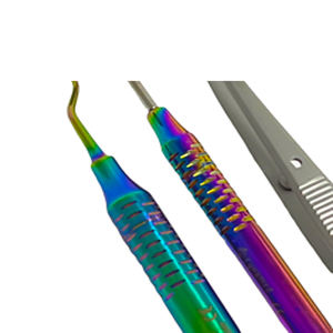 Ensemble dentaire réutilisable de base pour étudiants, instruments chirurgicaux en acier inoxydable, certification CE classe I, garantie à vie - Product Image 3