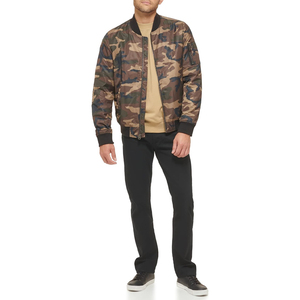 Blouson aviateur coupe-vent de haute qualité pour hommes conçu sur mesure pour l'hiver Street Wear avec col montant enduit Design haut de gamme - Product Image 2