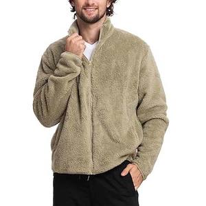 OEM personalizado al por mayor abrigo de invierno Casual hombres chaqueta de lana cuello alto grueso chaquetas de lana chaqueta de invierno - Product Image 1