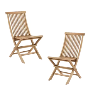 Chaises de jardin pliantes modernes en matériaux écologiques naturels, chaises d'extérieur et de banquet en bois massif À VENDRE - Product Image 6