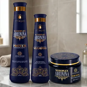 Crème lissante pour cheveux Nanoplex Arginina avec formule concentrée de protéines Nanoplastia 1L/1000ml (33,8 Fl. Oz.) Oz) - Product Image 2