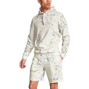 ชุดกีฬาผู้ชายแบบสั้นผ้าฟลีซพิมพ์ลาย - Product Image 1