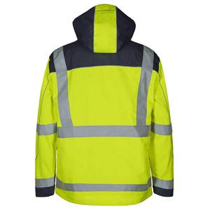Winter Workwear <b>Hi</b> <b>Vis</b> Safety <b>Softshell</b> <b>Jacket</b> <b>Hi</b>-<b>Vis</b> Highly Reflective Security Wear Safety <b>Softshell</b> <b>Jacket</b> - Product Image 4
