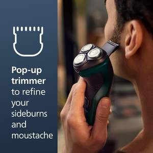 Afeitadora Eléctrica Inalámbrica con Triple Cuchilla, Recortadora Desplegable, Recargable, Impermeable IPX7, Diseño Rotatorio, Operación Alemana, para Barba y Cuerpo - Product Image 5