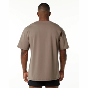 เสื้อยืดผ้าฝ้าย100% สำหรับผู้ชายเสื้อยืดลำลองระบายได้ดีขนาดใหญ่พิเศษออกแบบโลโก้ได้ตามต้องการ - Product Image 3