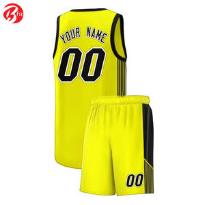 Best Custom Design <b>Top</b> Quality Stylish Plain V Neck Summer Basketball Uniform Short Set Handmade Men Wear Basketball Uniform Set - Product Image 3