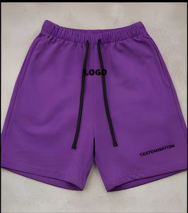 Pantalones Cortos de Algodón de Gran Tamaño para Hombre, Estilo Vintage, 240 GSM, Color Sólido Informal, Diseño Clásico, Pantalones Cortos de Estilo Urbano al por Mayor - Product Image 4