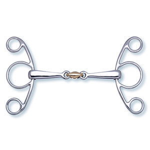 Premium Quality Stainless Steel <b>Equestrian</b> Metalab Baucher Jointed Eggbutt Snaffle bit Horse Bit with Customize Logo - Product Image 3