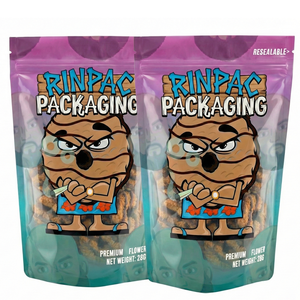 Bolsa de Mylar Mate Personalizada con Cierre en Forma de Cremallera, Impresa y Comestible, de 3.5g, 7g, 14g, con Logotipo Personalizado, Bolsa de Pie para Leche - Product Image 5