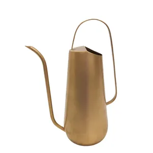 Modern Design Tall Shape Brass Plated Water Cane Watering Pot For Home Use Garden Cane Customized