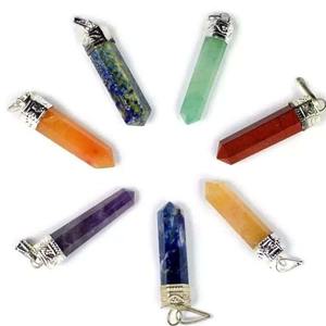 Colgante de cristal natural de colores mezclados únicos de la mejor calidad para aliviar el estrés, regalo de piedra de energía espiritual curativa a bajo precio - Product Image 6