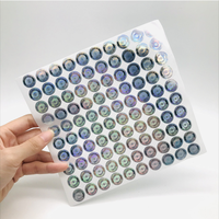 Autocollant UV holographique 3D personnalisé nouvelle marque étiquette d'emballage de sécurité à effet laser étanche écouteurs d'ordinateur en dacron durables