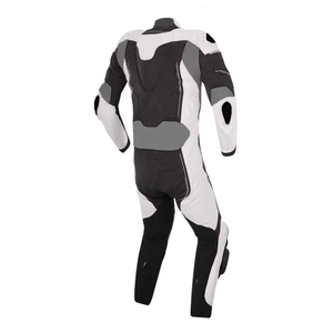 Custom Motorbike 1 Piece Black/Blue Cowhide Leather Racing Protective Suit For Men CE Armored Protected Leather Motorcycle Suit - Product Image 6